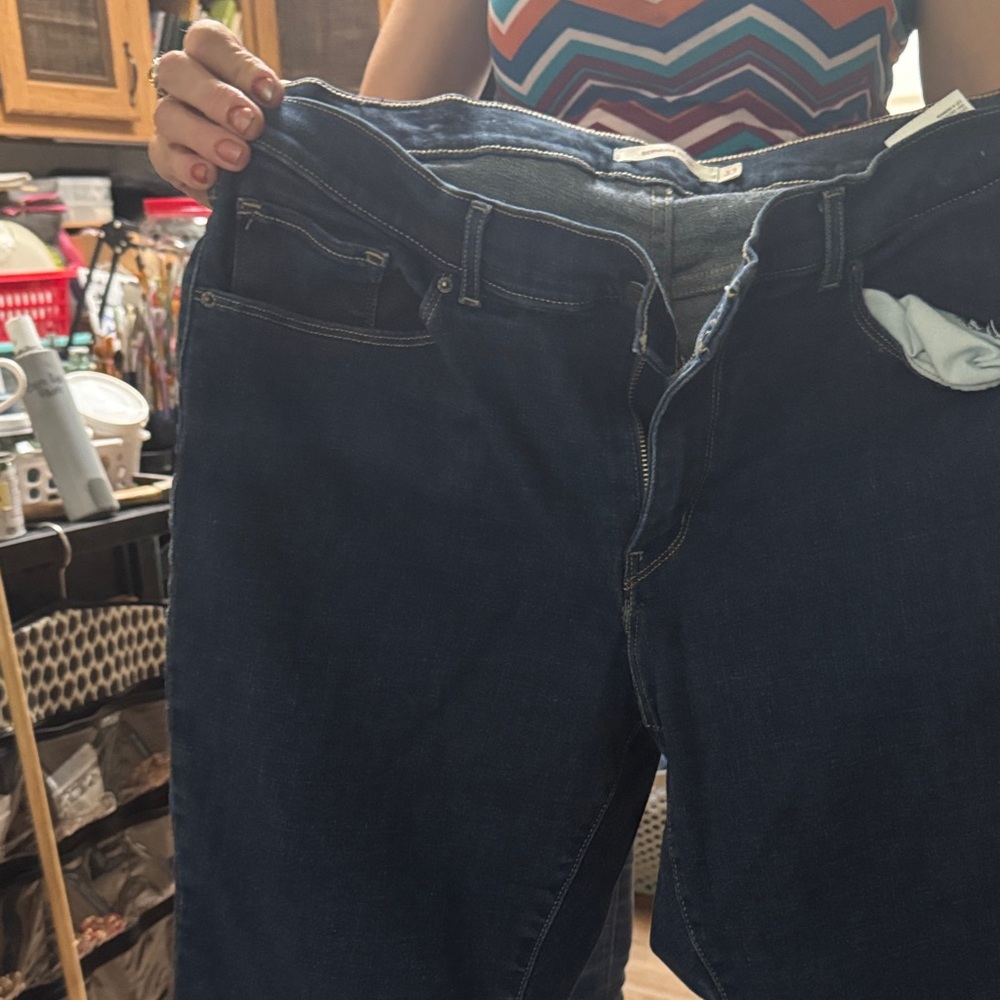 Signature by Levi Strauss Dark Blue Boyfriend Jeans